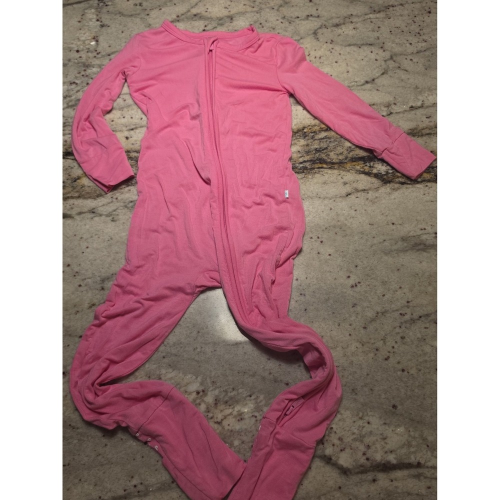 Posh Peanut Etta Fitted Convertible One-Piece Pajamas 18-24m hot‎ pink
